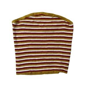 American Eagle Knit Tube Top Striped Cropped Tube Top Sweater Material | Size -M